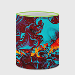 Кружка 3D Каляка-маляка, цвет: 3D-светло-зеленый кант — фото 2