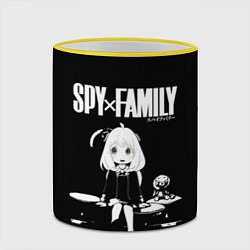 Кружка 3D Аня Форджер Семья Шпиона Spy x Family, цвет: 3D-желтый кант — фото 2