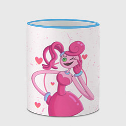 Кружка 3D POPPY PLAYTIME - Mommy long legs - Мамочка длинные, цвет: 3D-небесно-голубой кант — фото 2
