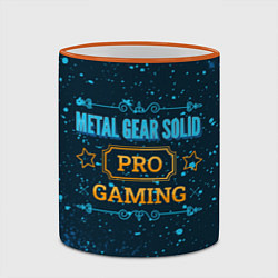 Кружка 3D Metal Gear Solid Gaming PRO, цвет: 3D-оранжевый кант — фото 2