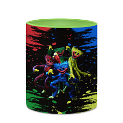 Кружка 3D POPPY PLAYTIME HAGGY WAGGY Mini Huggies, цвет: 3D-белый + светло-зеленый — фото 2