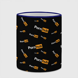 Кружка 3D PORN HUB НАДПИСИ ПАТТЕРН, цвет: 3D-синий кант — фото 2