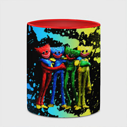 Кружка 3D POPPY PLAYTIME Mini Huggies, цвет: 3D-белый + красный — фото 2
