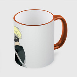 Кружка 3D Тифую Мацуно, цвет: 3D-оранжевый кант