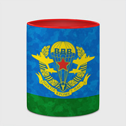 Кружка 3D НИКТО КРОМЕ НАС ВДВ, цвет: 3D-белый + красный — фото 2