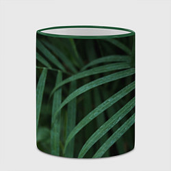 Кружка 3D Камуфляж-тропики, цвет: 3D-зеленый кант — фото 2