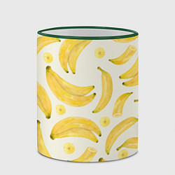 Кружка 3D Банановый Рай Лета, цвет: 3D-зеленый кант — фото 2