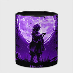 Кружка 3D КЛИНОК, РАССЕКАЮЩИЙ ДЕМОНОВ ГИЮ ТОМИОКА, цвет: 3D-белый + черный — фото 2