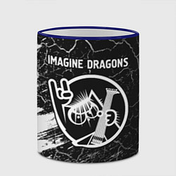 Кружка 3D Imagine Dragons - КОТ - Краски, цвет: 3D-синий кант — фото 2