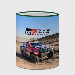Кружка 3D Toyota Gazoo Racing Rally Desert Competition Ралли, цвет: 3D-зеленый кант — фото 2