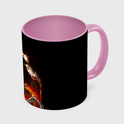 Кружка 3D BLOODBORNE Экспозиция боссов, цвет: 3D-белый + розовый