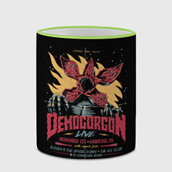 Кружка 3D Stranger Things Demogorgon, цвет: 3D-светло-зеленый кант — фото 2