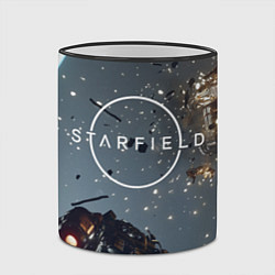 Кружка 3D Космический бой в Starfield, цвет: 3D-черный кант — фото 2