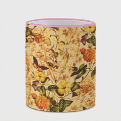 Кружка 3D Цветы Летний Закат, цвет: 3D-розовый кант — фото 2