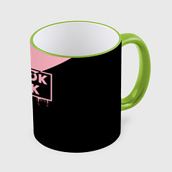 Кружка 3D BLACKPINK BIG LOGO, цвет: 3D-светло-зеленый кант