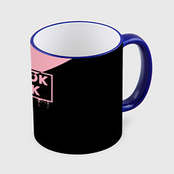 Кружка 3D BLACKPINK BIG LOGO, цвет: 3D-синий кант