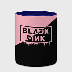 Кружка 3D BLACKPINK BIG LOGO, цвет: 3D-белый + синий — фото 2