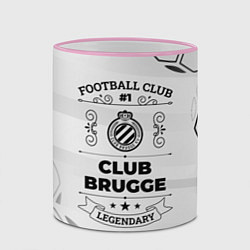 Кружка 3D Club Brugge Football Club Number 1 Legendary, цвет: 3D-розовый кант — фото 2