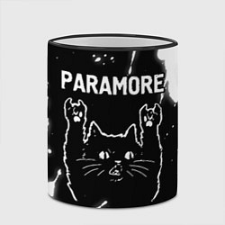 Кружка 3D Группа Paramore и Рок Кот, цвет: 3D-черный кант — фото 2