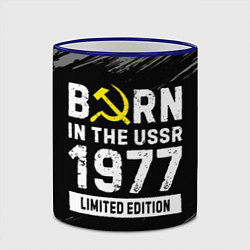 Кружка 3D Born In The USSR 1977 year Limited Edition, цвет: 3D-синий кант — фото 2