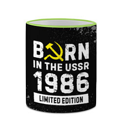 Кружка 3D Born In The USSR 1986 year Limited Edition, цвет: 3D-светло-зеленый кант — фото 2
