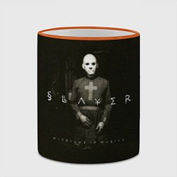 Кружка 3D Diabolus in Musica - Slayer, цвет: 3D-оранжевый кант — фото 2