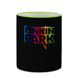 Кружка 3D Linkin Park neon, цвет: 3D-светло-зеленый кант — фото 2