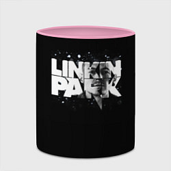 Кружка 3D Linkin Park логотип с фото, цвет: 3D-белый + розовый — фото 2