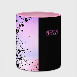 Кружка 3D BLACKPINK HALF COLORS, цвет: 3D-белый + розовый — фото 2