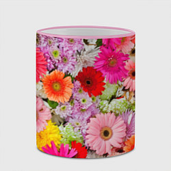 Кружка 3D BEAUTIFUL FLOWERS, цвет: 3D-розовый кант — фото 2