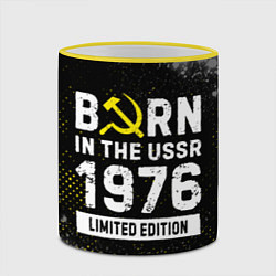 Кружка 3D Born In The USSR 1976 year Limited Edition, цвет: 3D-желтый кант — фото 2