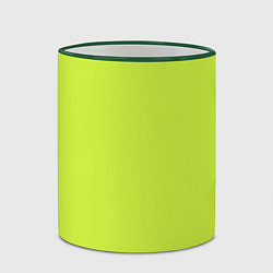 Кружка 3D Зеленый неон из фильма Барби, цвет: 3D-зеленый кант — фото 2