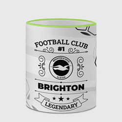 Кружка 3D Brighton Football Club Number 1 Legendary, цвет: 3D-светло-зеленый кант — фото 2