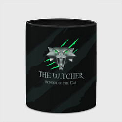 Кружка 3D The Witcher School of the Cat, цвет: 3D-белый + черный — фото 2