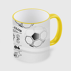 Кружка 3D Bayer 04 Football Club Number 1 Legendary, цвет: 3D-желтый кант