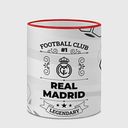 Кружка 3D Real Madrid Football Club Number 1 Legendary, цвет: 3D-красный кант — фото 2