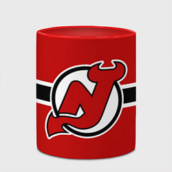 Кружка 3D Нью-Джерси Девилз форма, цвет: 3D-белый + красный — фото 2