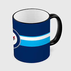 Кружка 3D Виннипег Джетс форма, цвет: 3D-черный кант