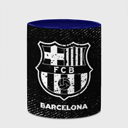 Кружка 3D Barcelona с потертостями на темном фоне, цвет: 3D-белый + синий — фото 2