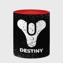 Кружка 3D Destiny с потертостями на темном фоне, цвет: 3D-белый + красный — фото 2