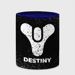 Кружка 3D Destiny с потертостями на темном фоне, цвет: 3D-белый + синий — фото 2