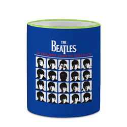 Кружка 3D The Beatles - A Hard Days Night, цвет: 3D-светло-зеленый кант — фото 2