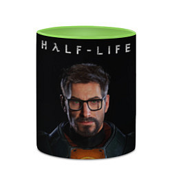 Кружка 3D Half life - Gordon Freeman, цвет: 3D-белый + светло-зеленый — фото 2