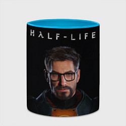 Кружка 3D Half life - Gordon Freeman, цвет: 3D-белый + небесно-голубой — фото 2