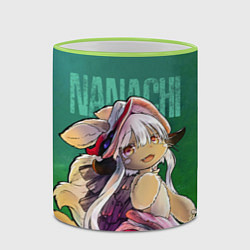 Кружка 3D Made in Abyss аниме Наначи, цвет: 3D-светло-зеленый кант — фото 2