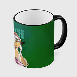 Кружка 3D Made in Abyss аниме Наначи, цвет: 3D-черный кант