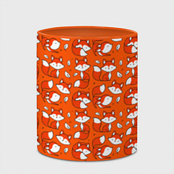 Кружка 3D Red foxes, цвет: 3D-белый + оранжевый — фото 2