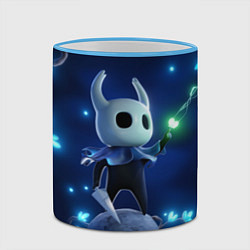 Кружка 3D Hollow Knight неоновые бабочки, цвет: 3D-небесно-голубой кант — фото 2