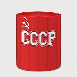 Кружка 3D Союз Советских Социалистических Республик, цвет: 3D-белый + красный — фото 2