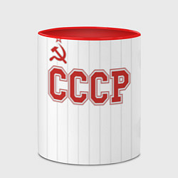 Кружка 3D СССР - Союз Советских Социалистических Республик, цвет: 3D-белый + красный — фото 2